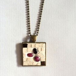 Collier vintage mosaïque...